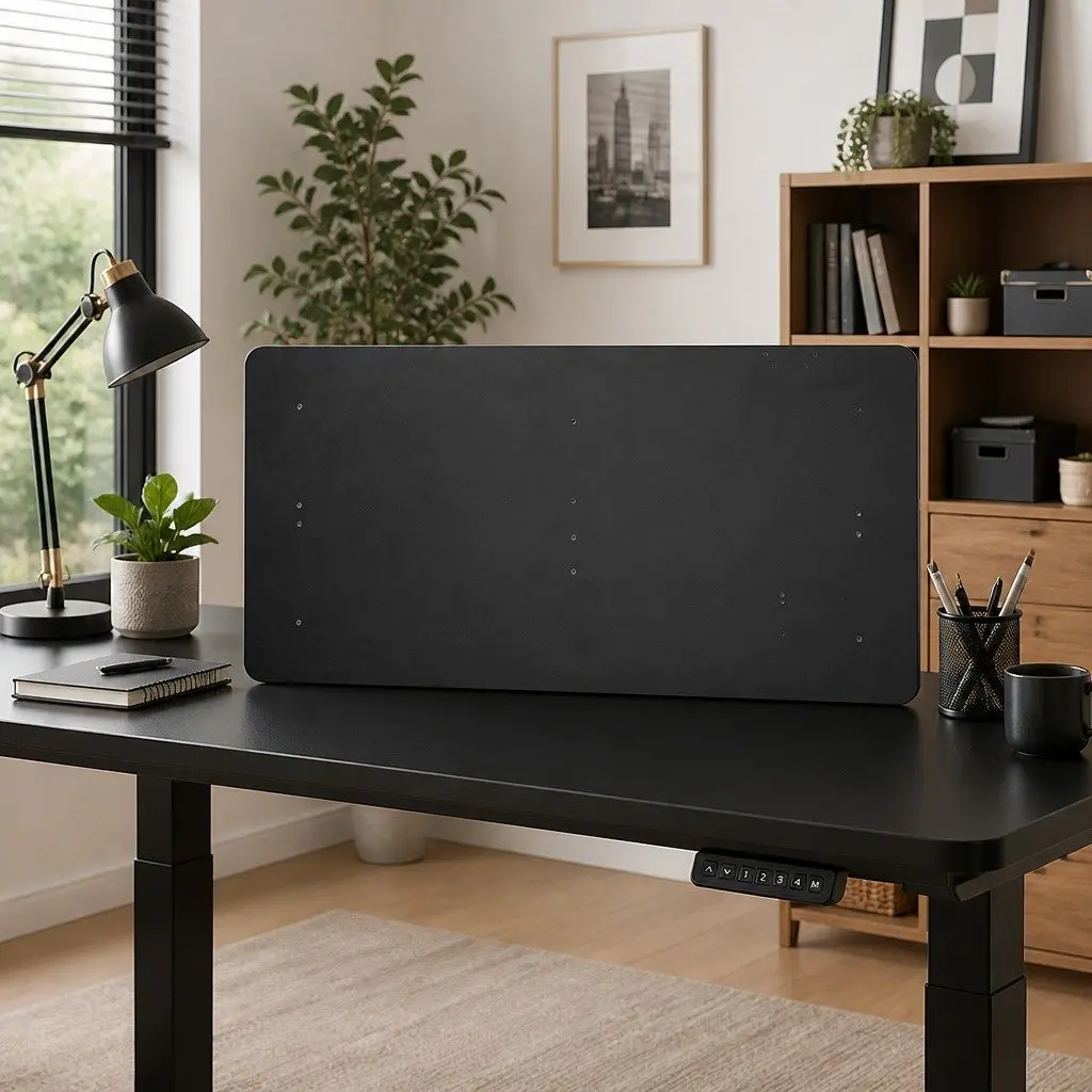 Black Particle Board Desktop Table Top 140x70cm