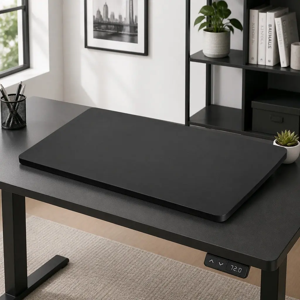 Black Particle Board Desktop Table Top 140x70cm