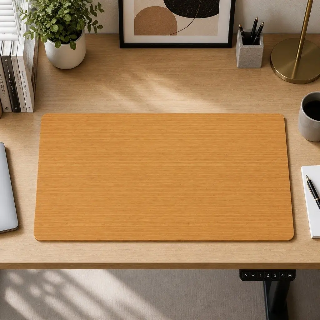 Natural Wood Desktop Table Top 140x70cm for Custom Workspaces