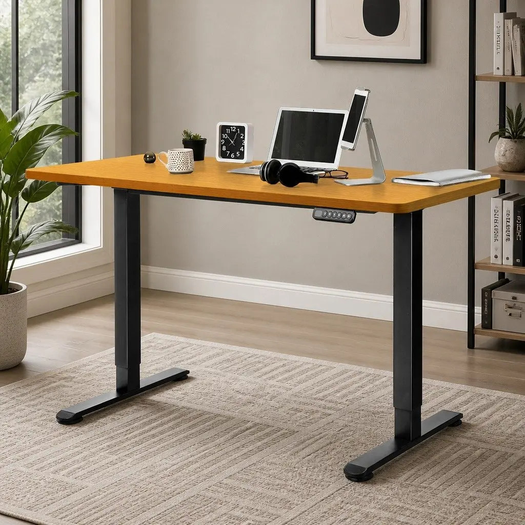 Natural Wood Desktop Table Top 140x70cm for Custom Workspaces