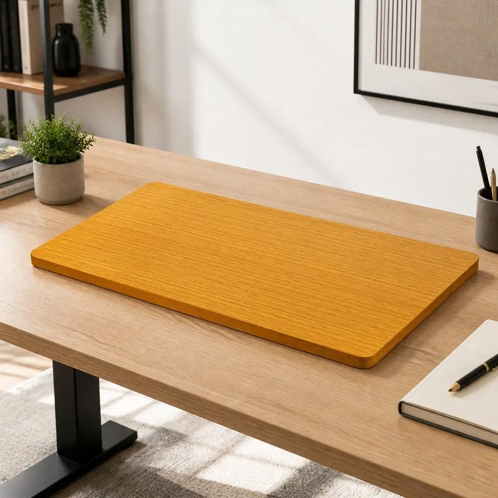 Natural Wood Desktop Table Top 140x70cm for Custom Workspaces