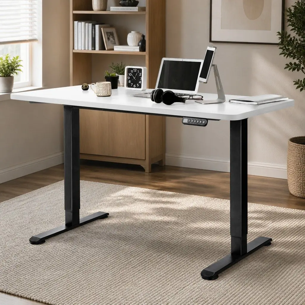 White Particle Board Desktop Table Top 140x70cm