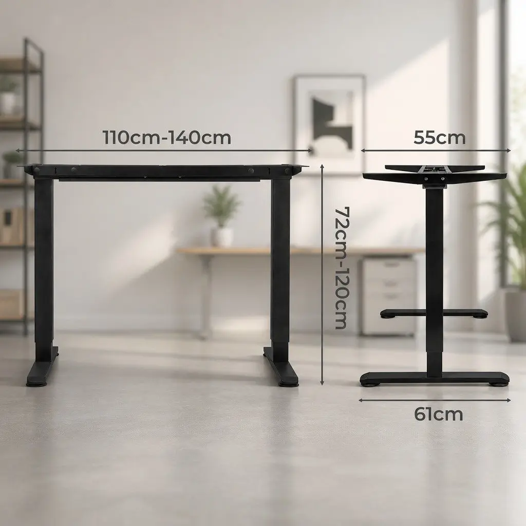 Height Adjustable Electric Standing Desk Frame