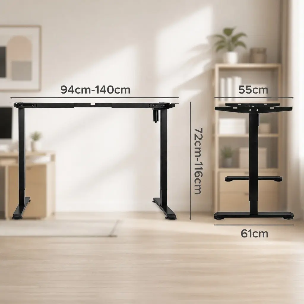 Height Adjustable Electric Standing Desk Frame
