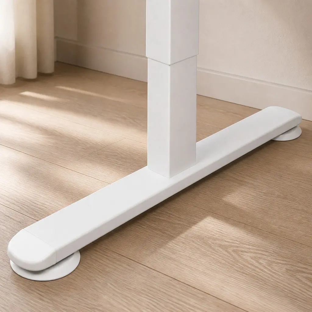 White Motorised Standing Desk Frame for Home or Office