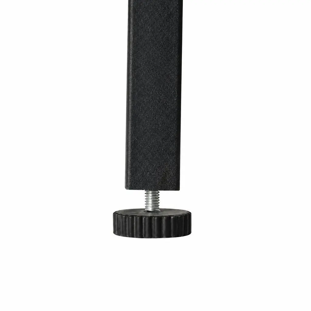 Office Desk Black Industrial Style 120cm Particle Board Powder-coated Steel