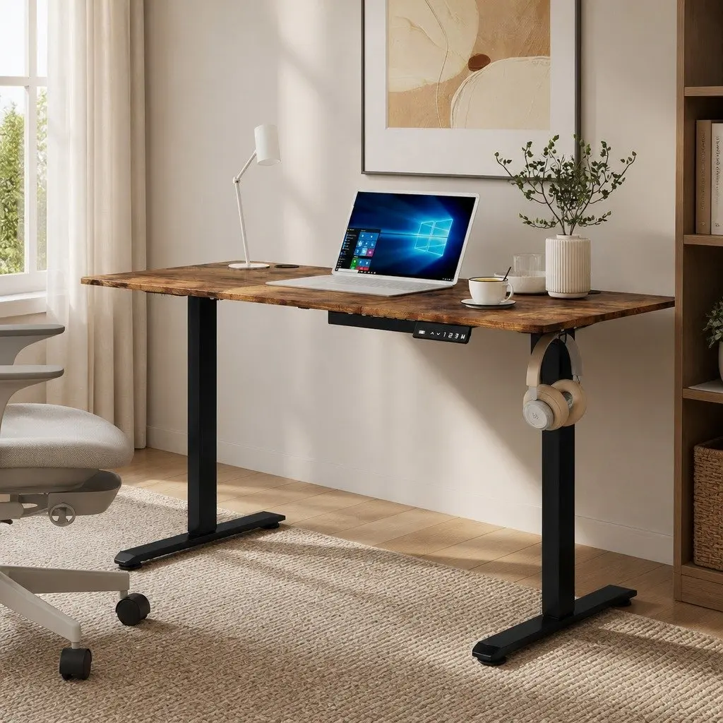 Height Adjustable Electric Standing Desk 140cm