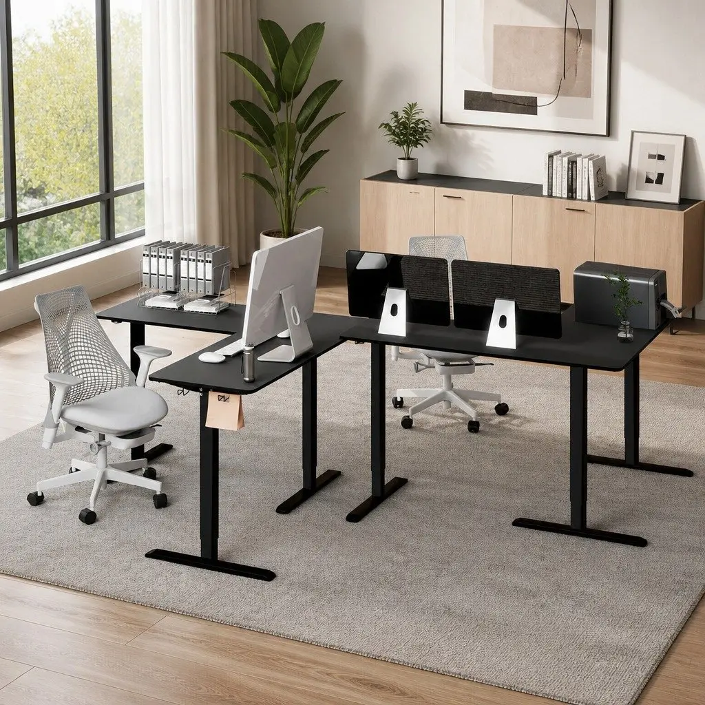 Electric Standing Desk with Height Adjustment for Home Office
