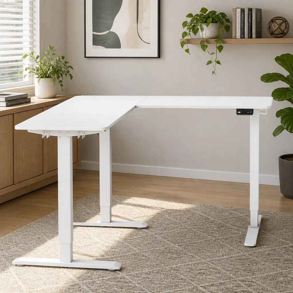 Electric Standing Desk Adjustable Height Sit Stand Table Home Office Motorised