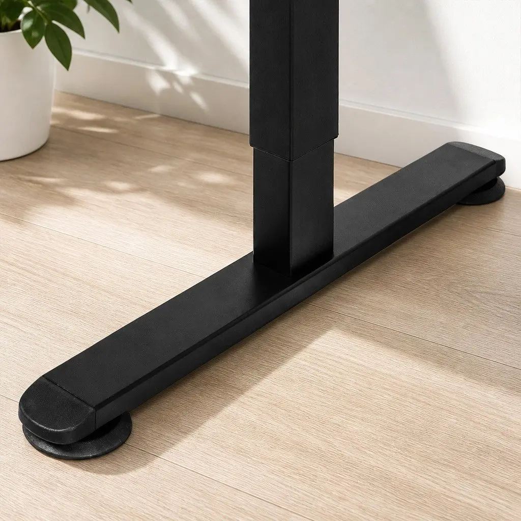 Motorised Standing Desk Adjustable 120cm x 60cm Black Electric Height Sit Stand