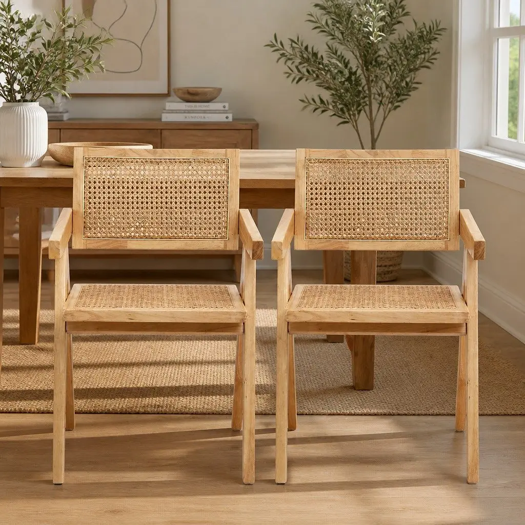 Wooden Rattan Seat Dining Chair