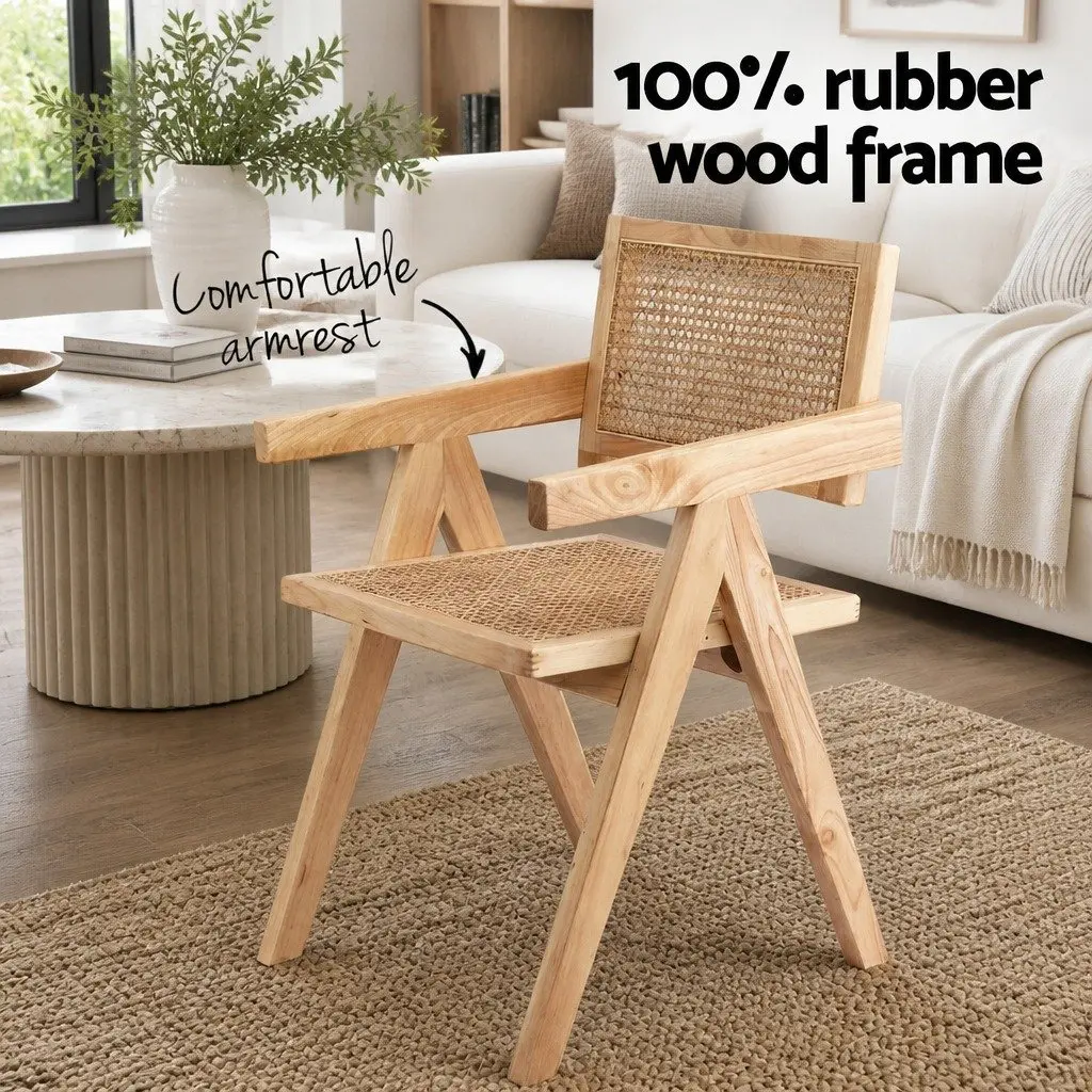 Wooden Rattan Seat Dining Chair