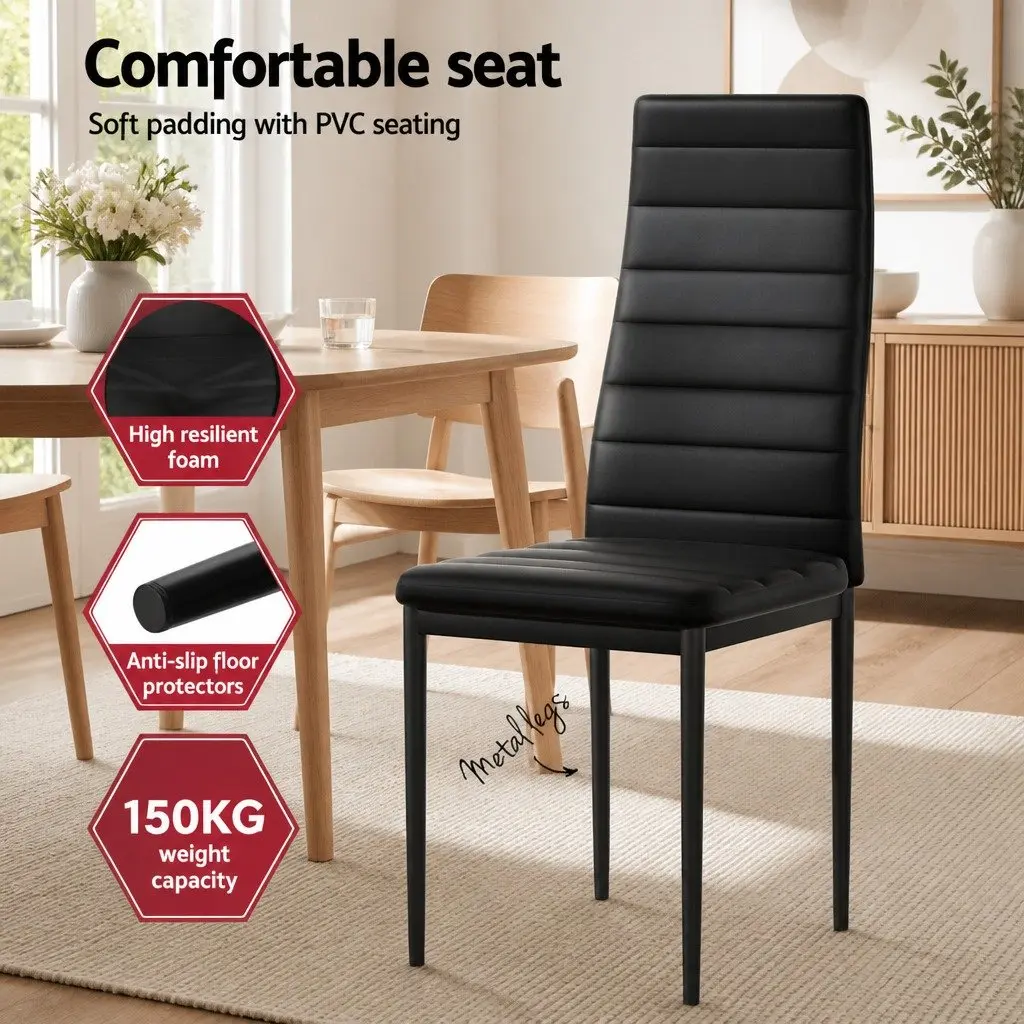 7 Piece Dining Set Rectangular Table and 6 Chairs Kitchen Dining Room Furniture