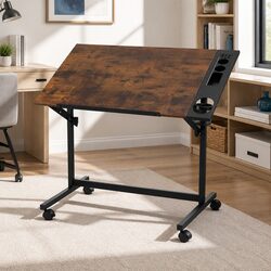 Adjustable Drafting Table with Removable Tray