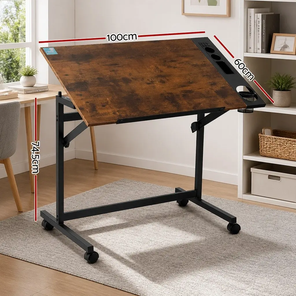 Adjustable Drafting Table with Removable Tray