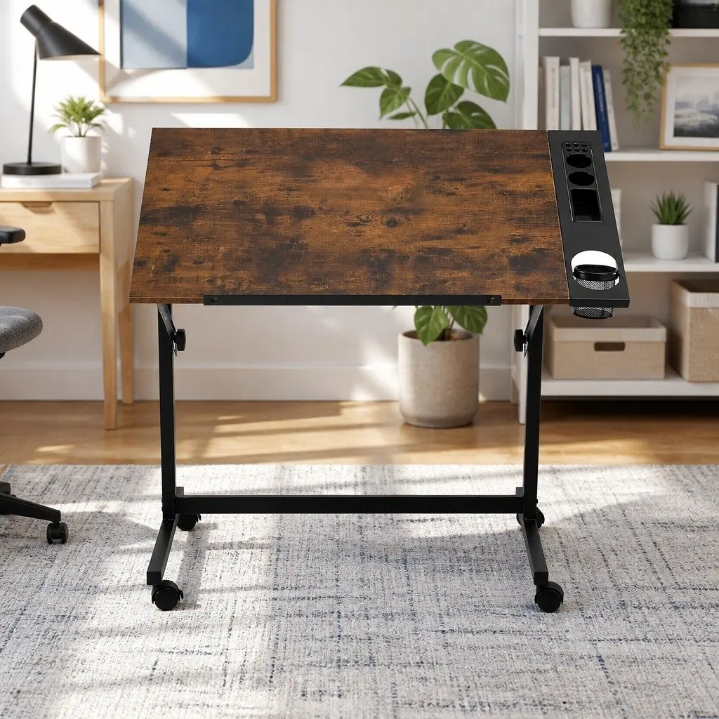 Adjustable Drafting Table with Removable Tray