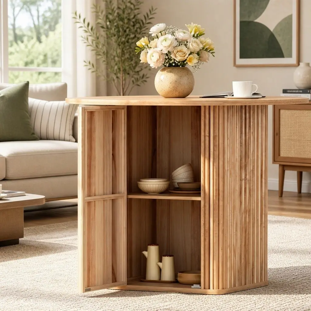 4-Seater Dining Set Square 100cm Pine Wood Kitchen Furniture
