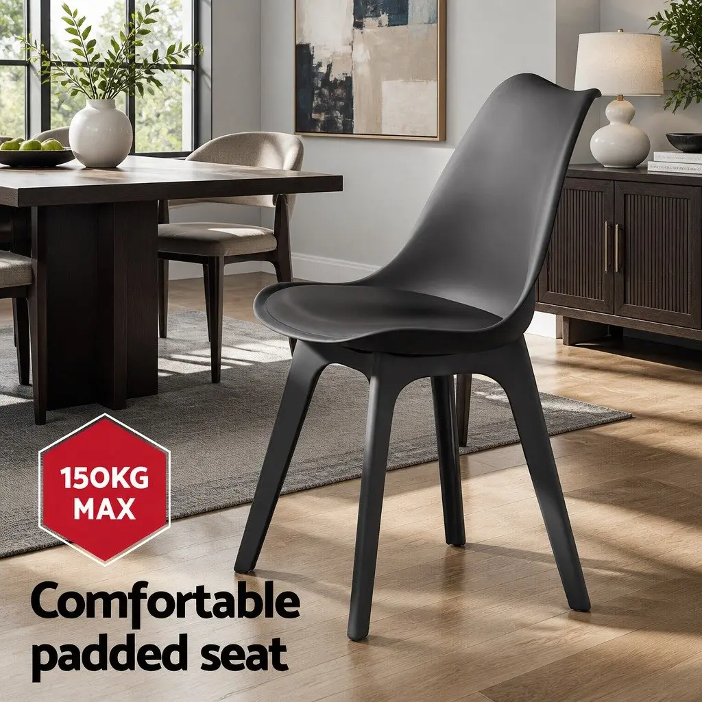 Dining Set Round Marble Industrial Style 110cm Particle Board Metal 4 Chairs PU Leather