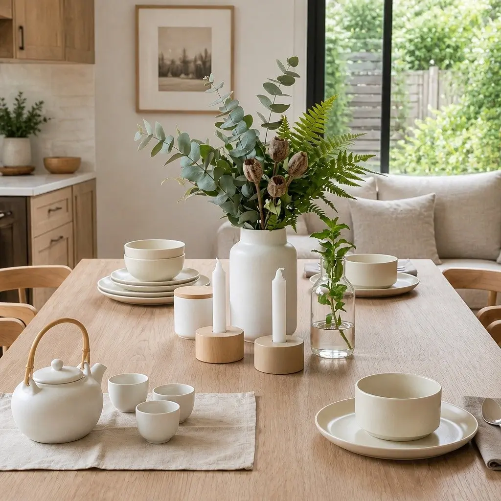 3 Piece Dining Set Modern 120cm Table with Upholstered Chairs Oak