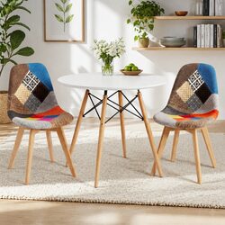 3-Piece Round Dining Set for Cozy Spaces