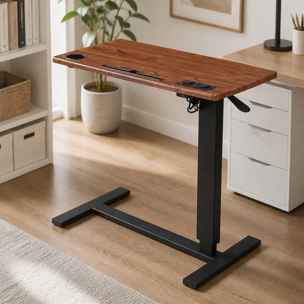 Height Adjustable Standing Desk with Wheels