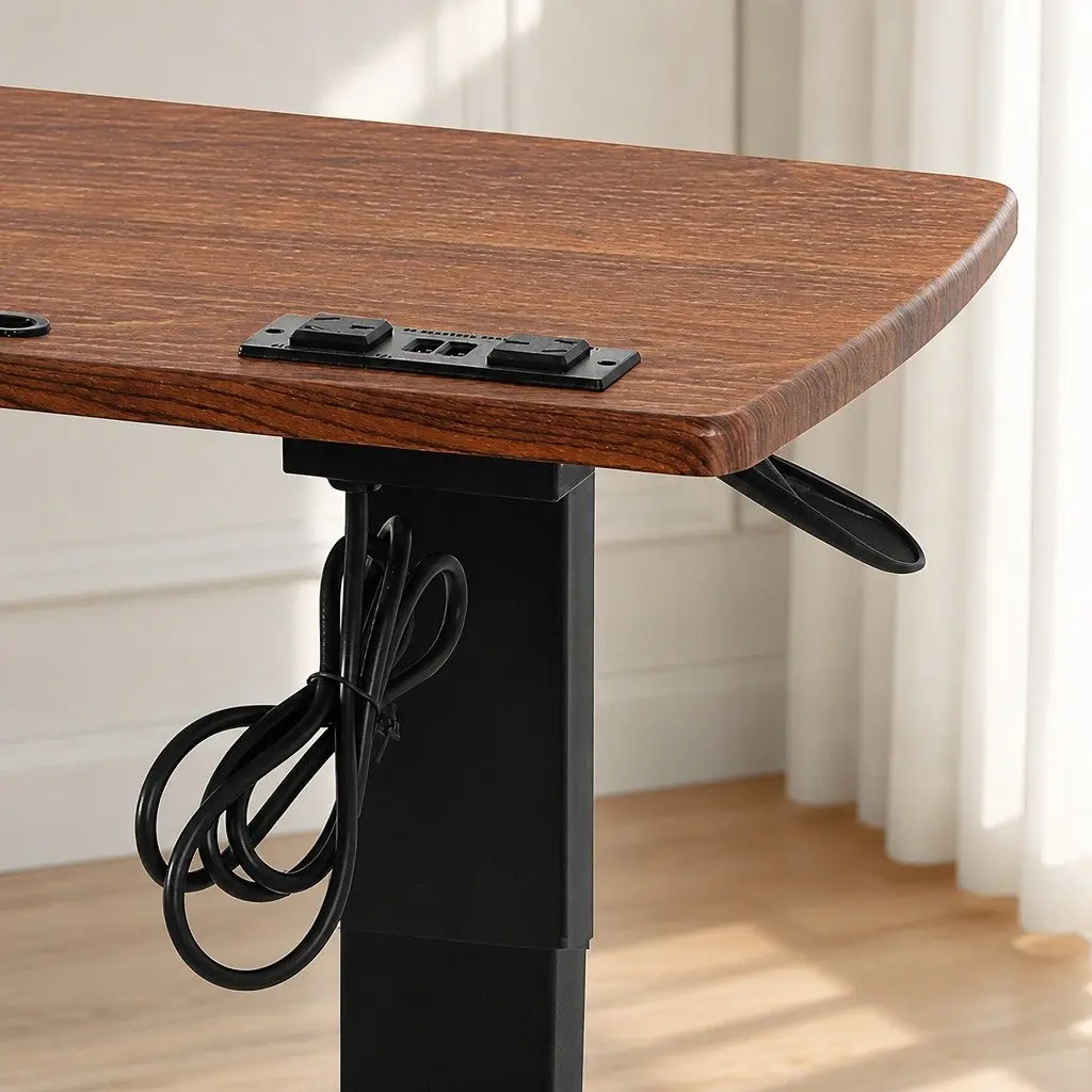Height Adjustable Standing Desk with Wheels