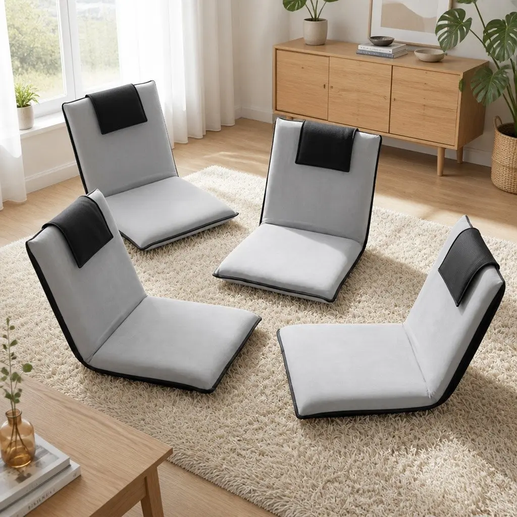 Adjustable Grey Lounge Sofa Bed for Comfort and Relaxation