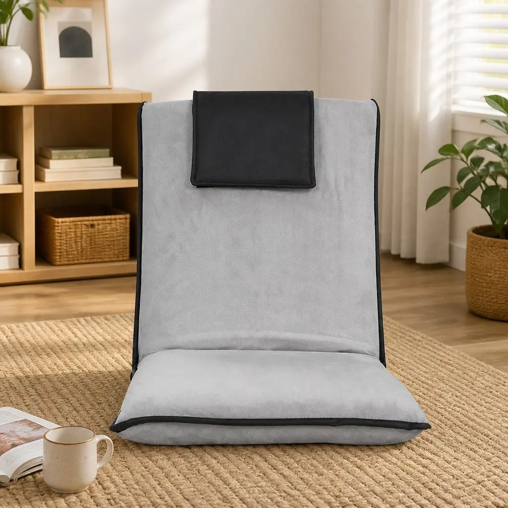 Adjustable Grey Lounge Sofa Bed for Comfort and Relaxation