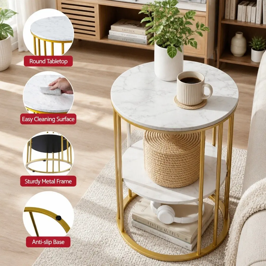 Floor Lounge Sofa Bed with 2 Tier Coffee Table Living Room Furniture Set