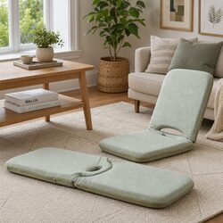 Green Adjustable Floor Chair for Relaxation