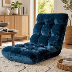 Navy Adjustable Lounge Sofa Chair with 14 Positions