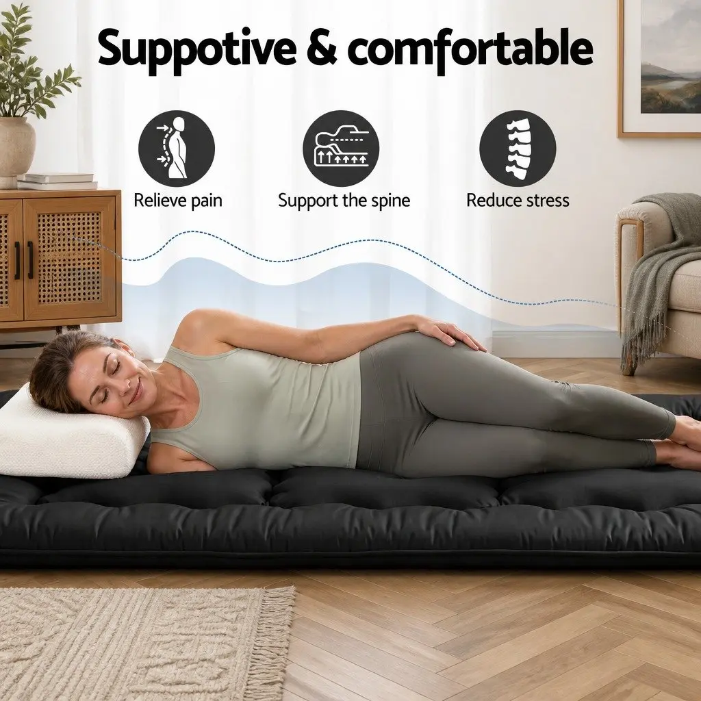 Foldable 10cm Japanese Floor Mattress for Comfort