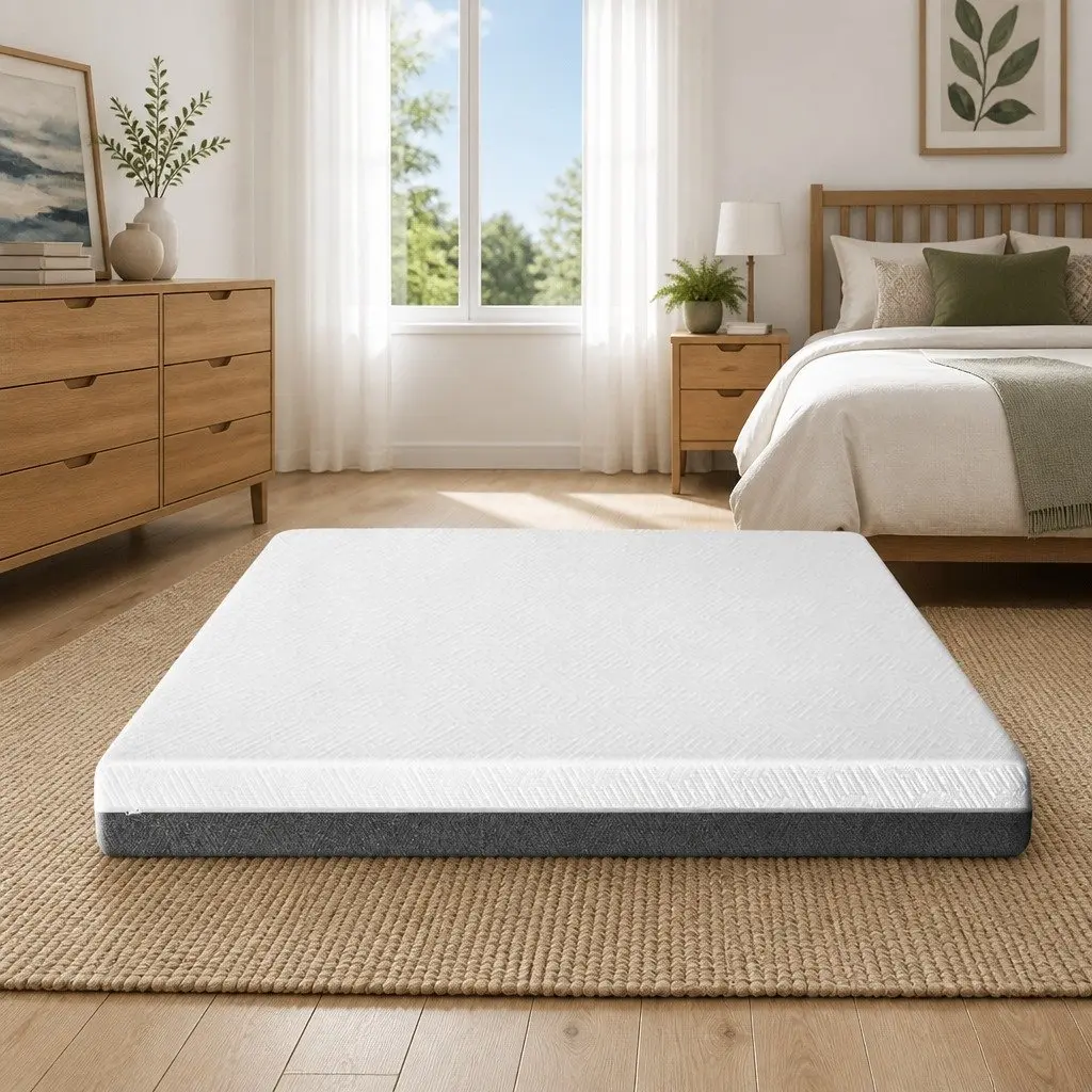 Double Mattress Cool Gel Memory Foam 15cm Egg Crate Soft Support Removable Washable Cover