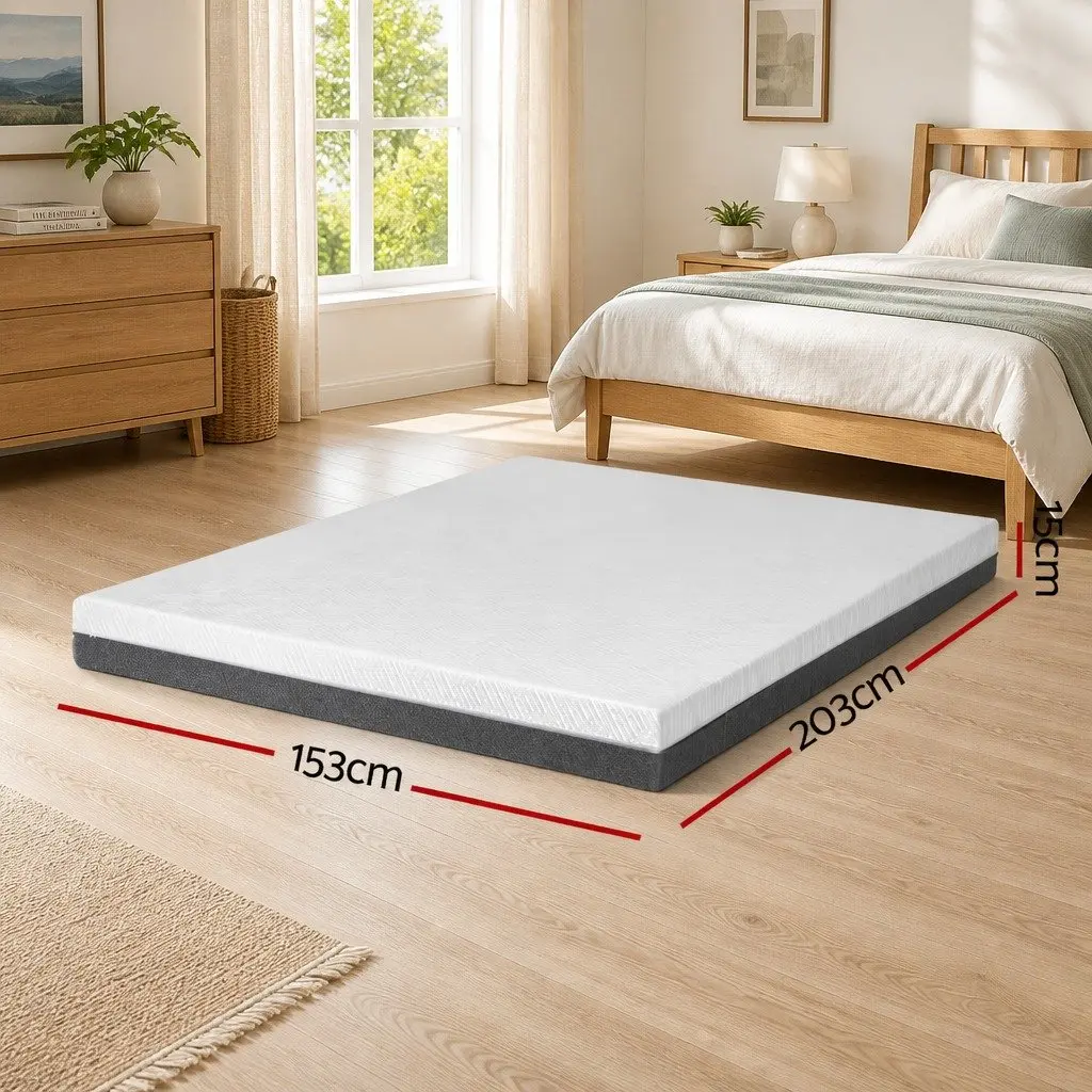Queen Memory Foam Mattress 15cm with Cooling Gel