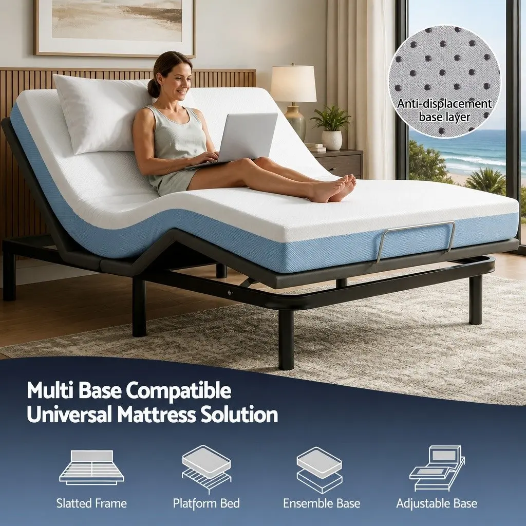 Double Memory Foam Mattress 22cm Cooling Gel Medium Firm