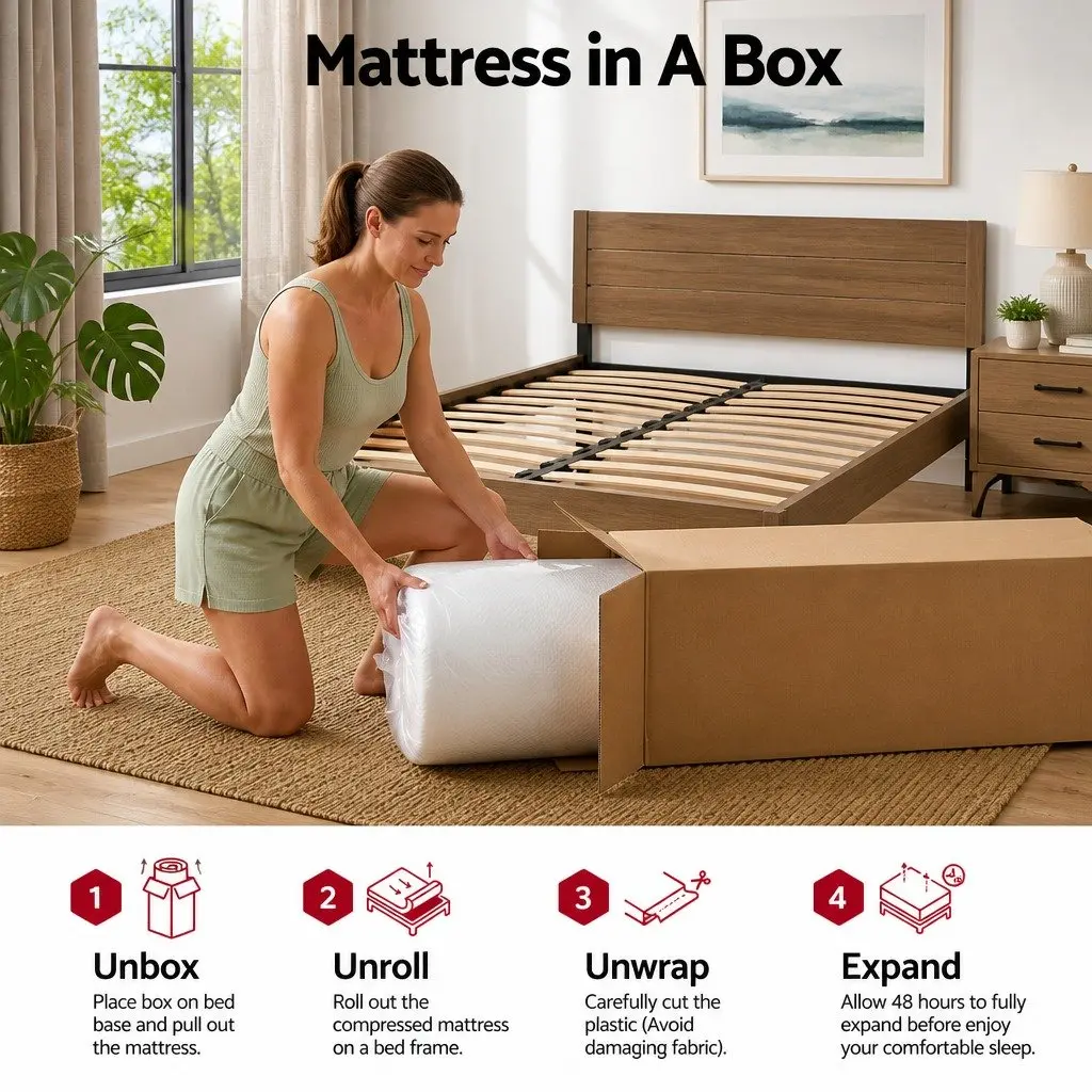 Double Memory Foam Mattress 22cm Cooling Gel Medium Firm
