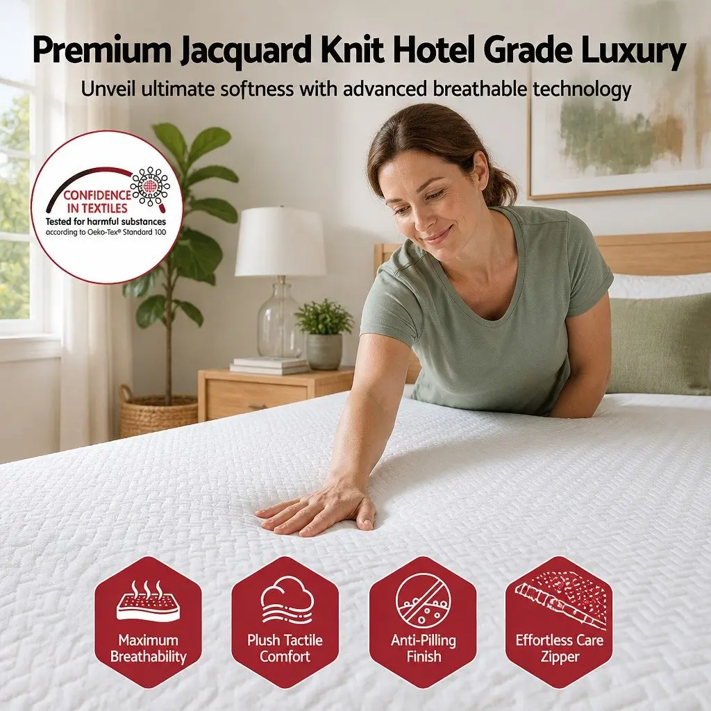 Queen Memory Foam Mattress 22cm Cooling Gel Topper
