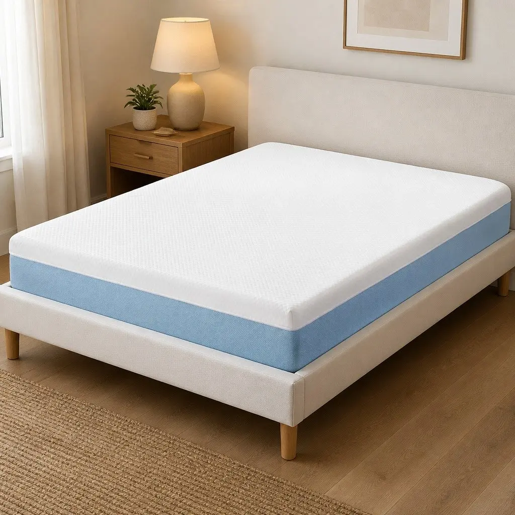 Queen Memory Foam Mattress 22cm Cooling Gel Topper