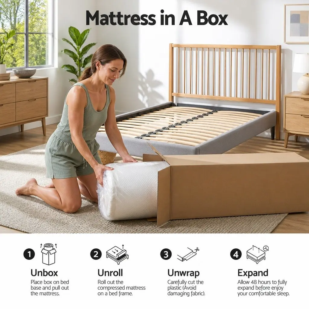 Cooling Gel Memory Foam Mattress Single 22cm