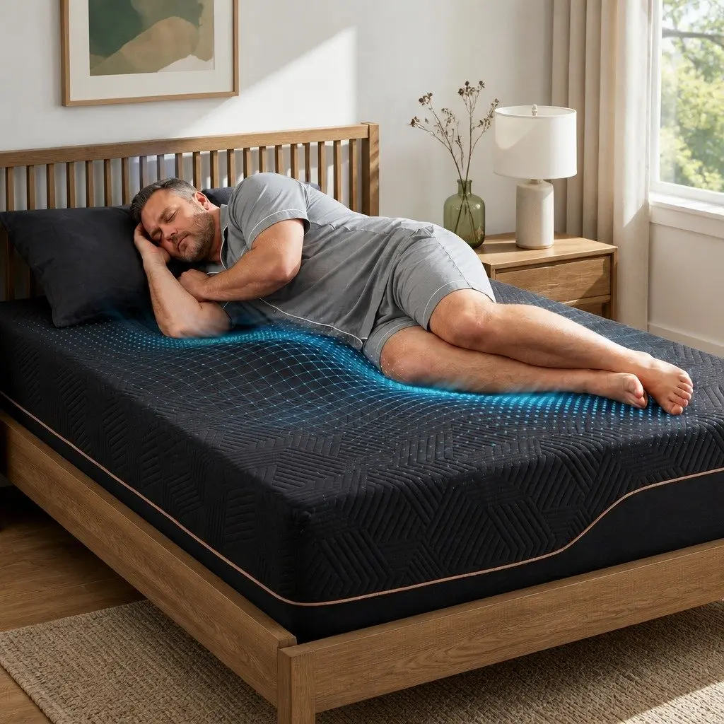 Cooling Memory Foam Mattress King Single 30cm Medium Firm