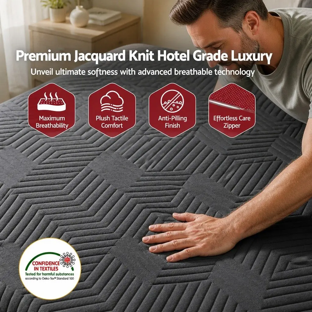 Cooling Memory Foam Mattress King Single 30cm Medium Firm