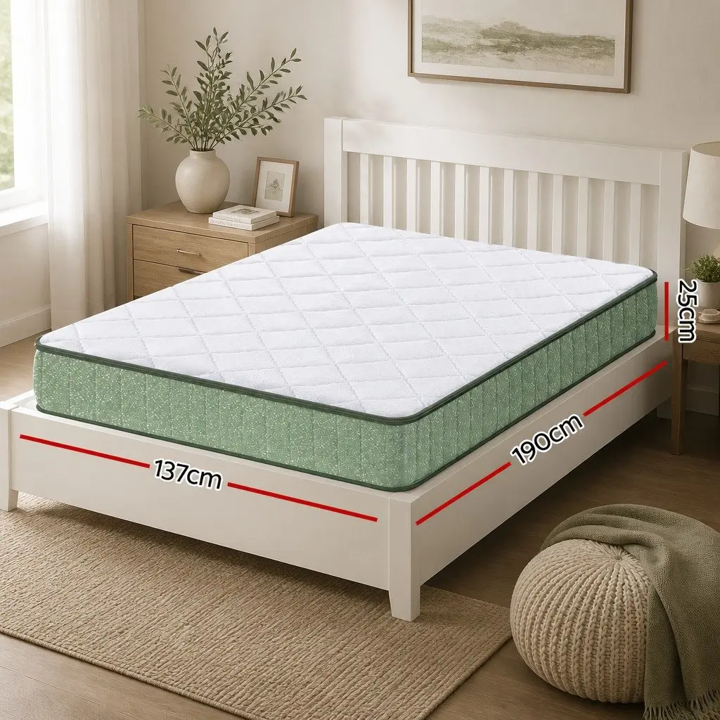 25cm Double Memory Foam Mattress with Cooling Gel Charcoal
