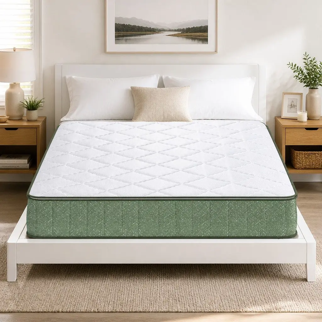 Queen Memory Foam Mattress with Dual Layer Zipped Cover