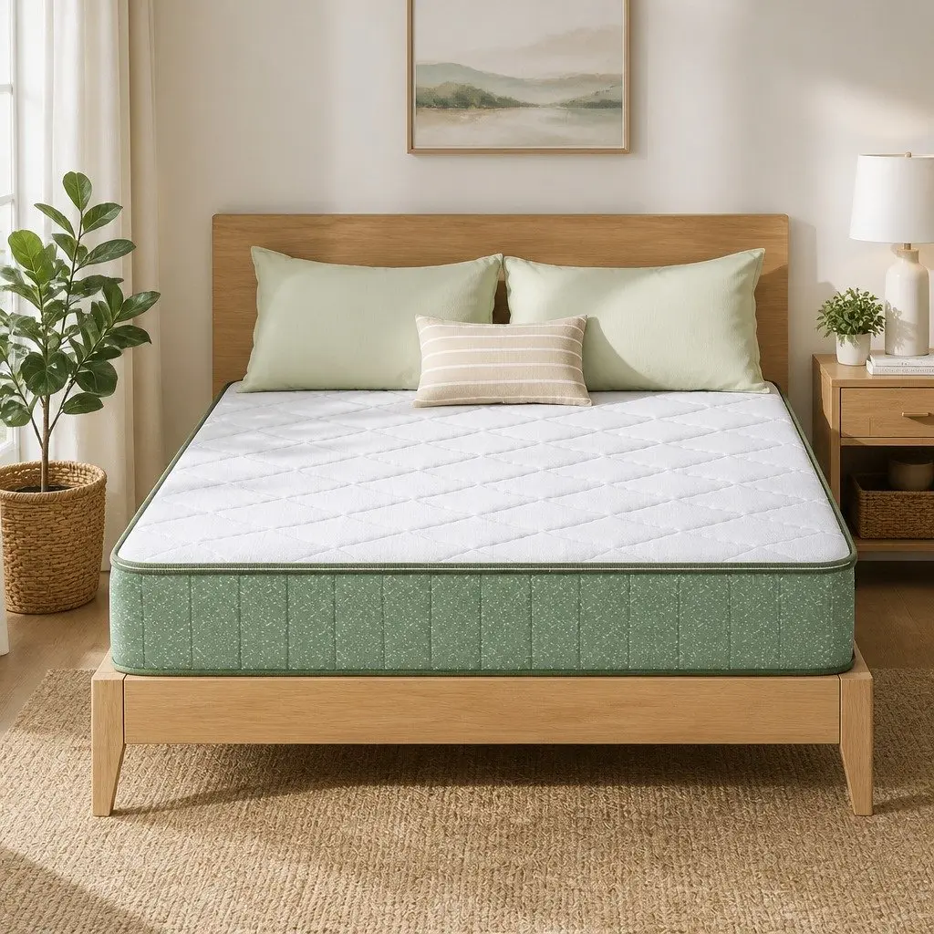 Queen Memory Foam Mattress with Dual Layer Zipped Cover