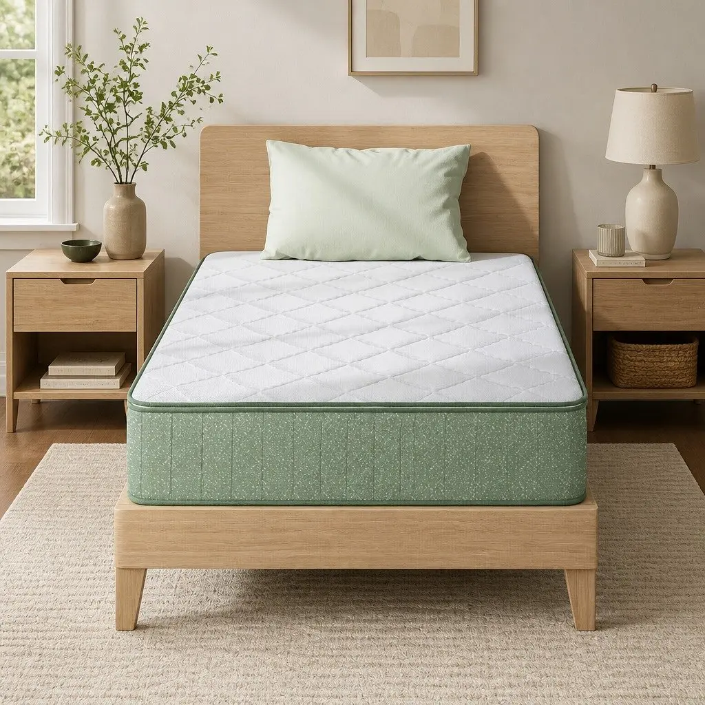 Single Memory Foam Mattress 25cm Cooling Gel Charcoal Zipped Cover Firm Support