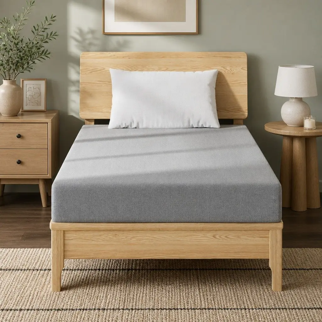 King Single 15cm Memory Foam Mattress with Bamboo Cover