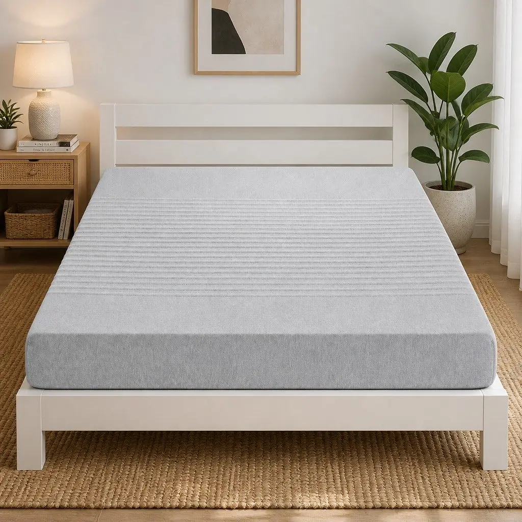 Memory Foam Mattress Charcoal Bamboo Cover 15cm Double 7-Zone Cool Gel Infused Medium Firm
