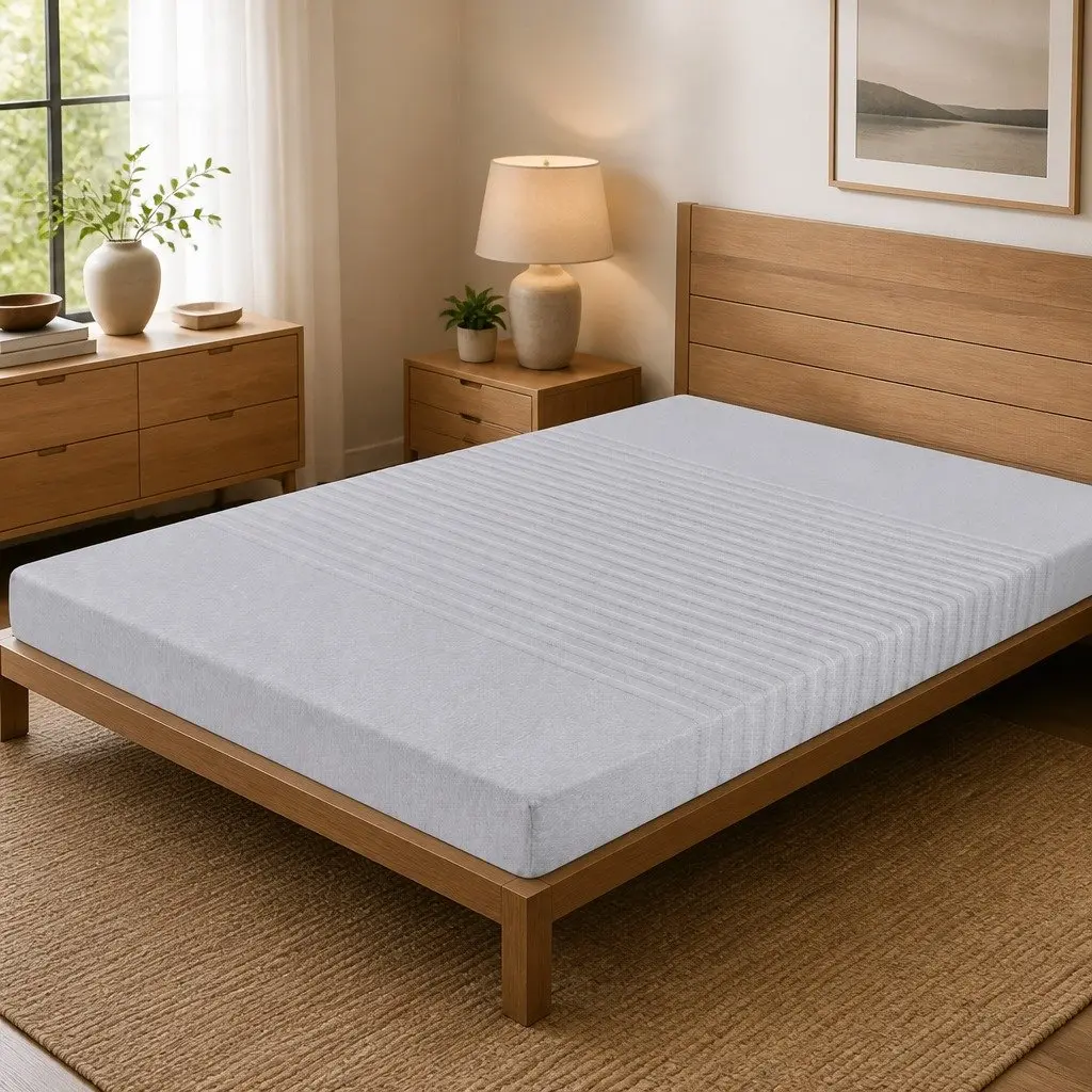 Memory Foam Mattress Charcoal Bamboo Cover 15cm Double 7-Zone Cool Gel Infused Medium Firm