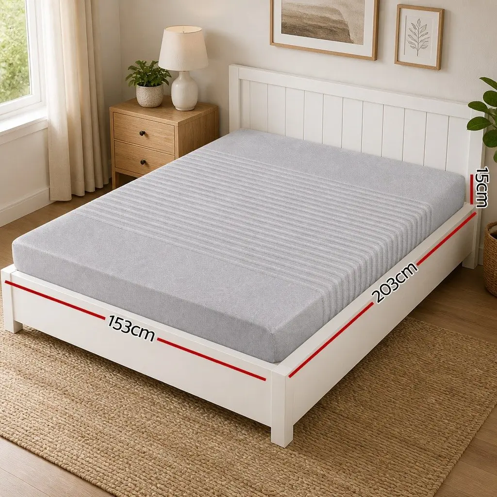 15cm Queen Memory Foam Mattress with Bamboo Cover