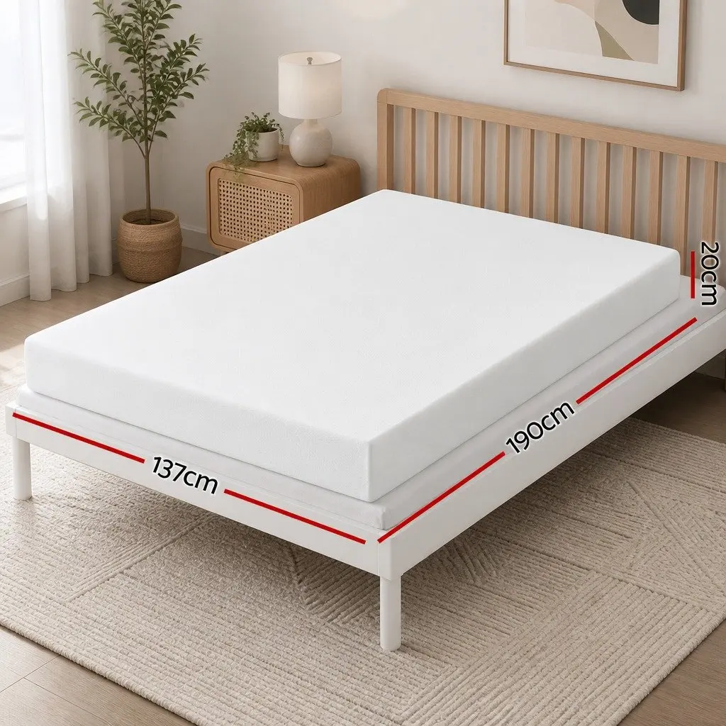 Memory Foam Double Mattress 20cm Medium Firm Cooling Gel
